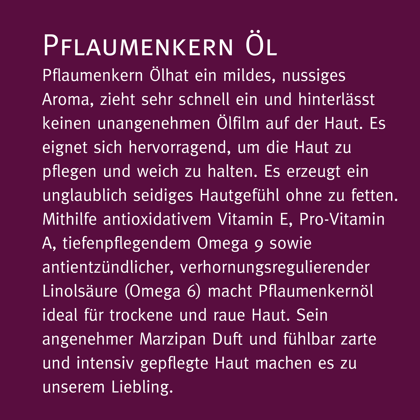 Bio Pflaumenkern Öl 30ml - organic Plum kernel oil