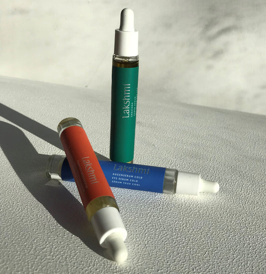 Ayurvedisches 3-teiliges Serum-Set: Pranasya, Shravana und Augen Serum