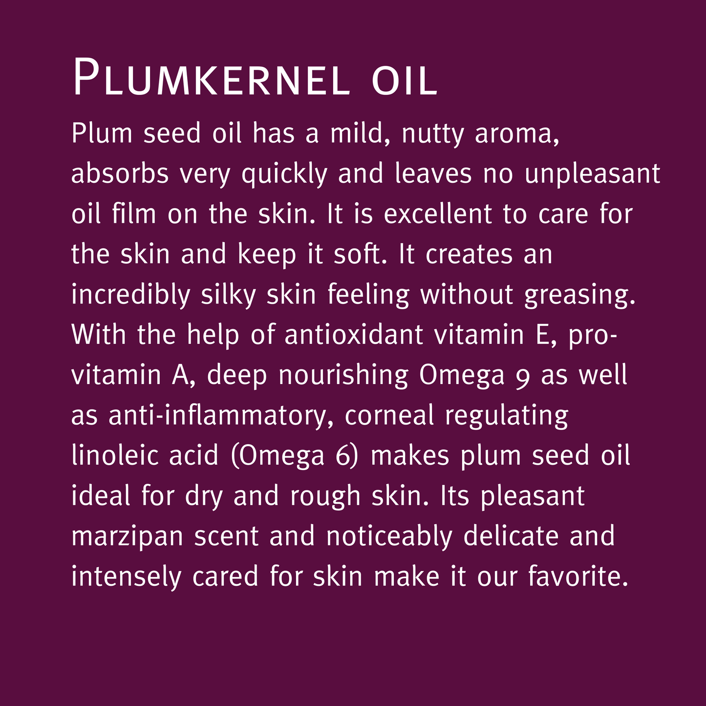Bio Pflaumenkern Öl 30ml - organic Plum kernel oil
