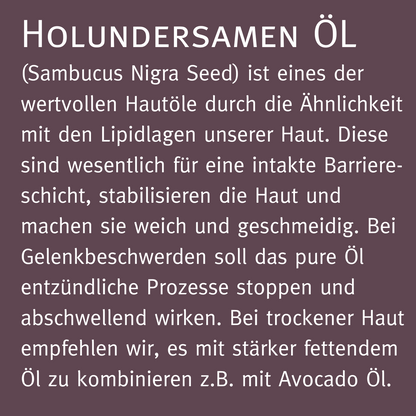 Bio Holunderkern Öl 30ml - Elderberry seed oil